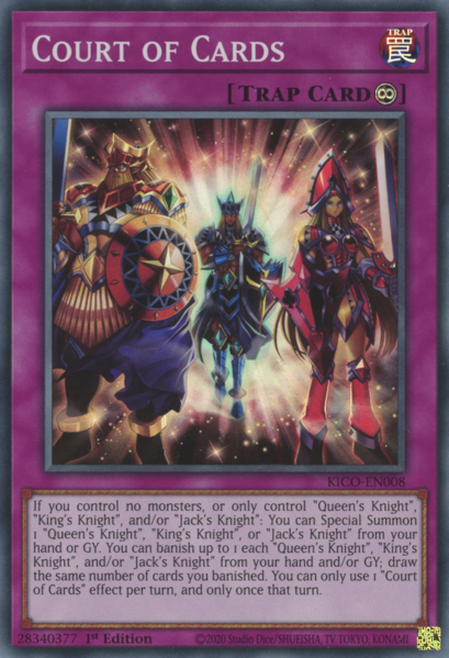 Yugioh Court of Cards / Super - KICO-EN008 - 1st