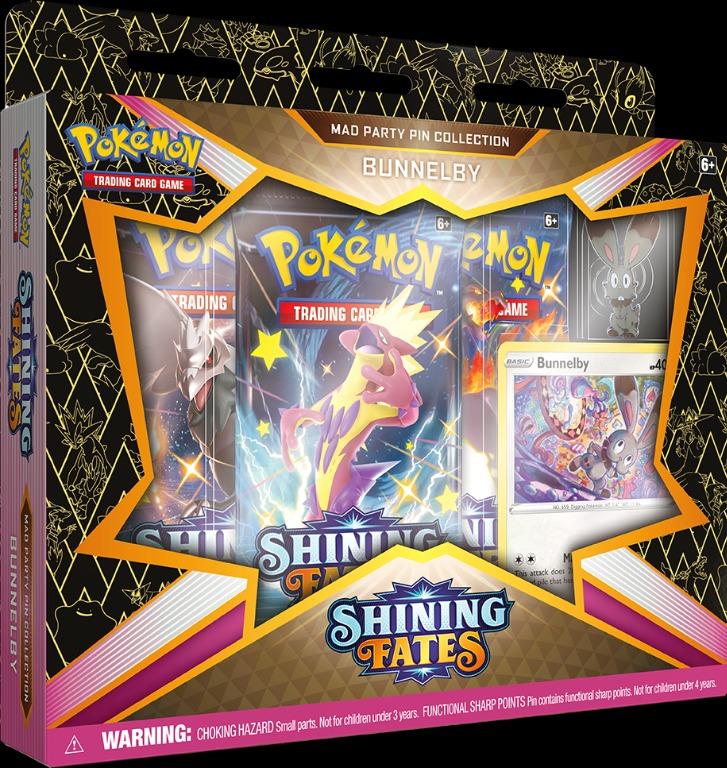 Yugioh POKEMON - SHINING FATES - MAD PARTY PIN COLLECTION - BUNNELBY