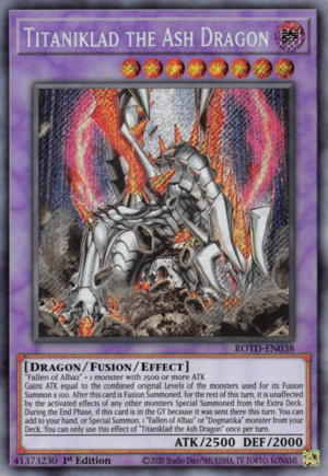 Titaniklad the Ash Dragon / Secret - ROTD-EN038 - 1st