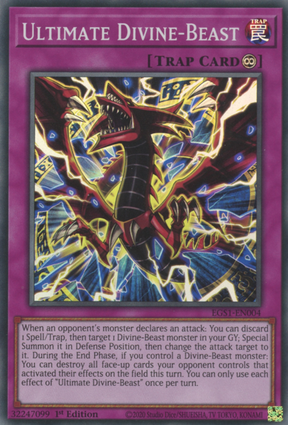 Yugioh Ultimate Divine-Beast / Super - EGS1-EN004 - 1st