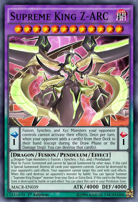 Yugioh Supreme King Z-ARC / Common - LED6-EN054 - 1st