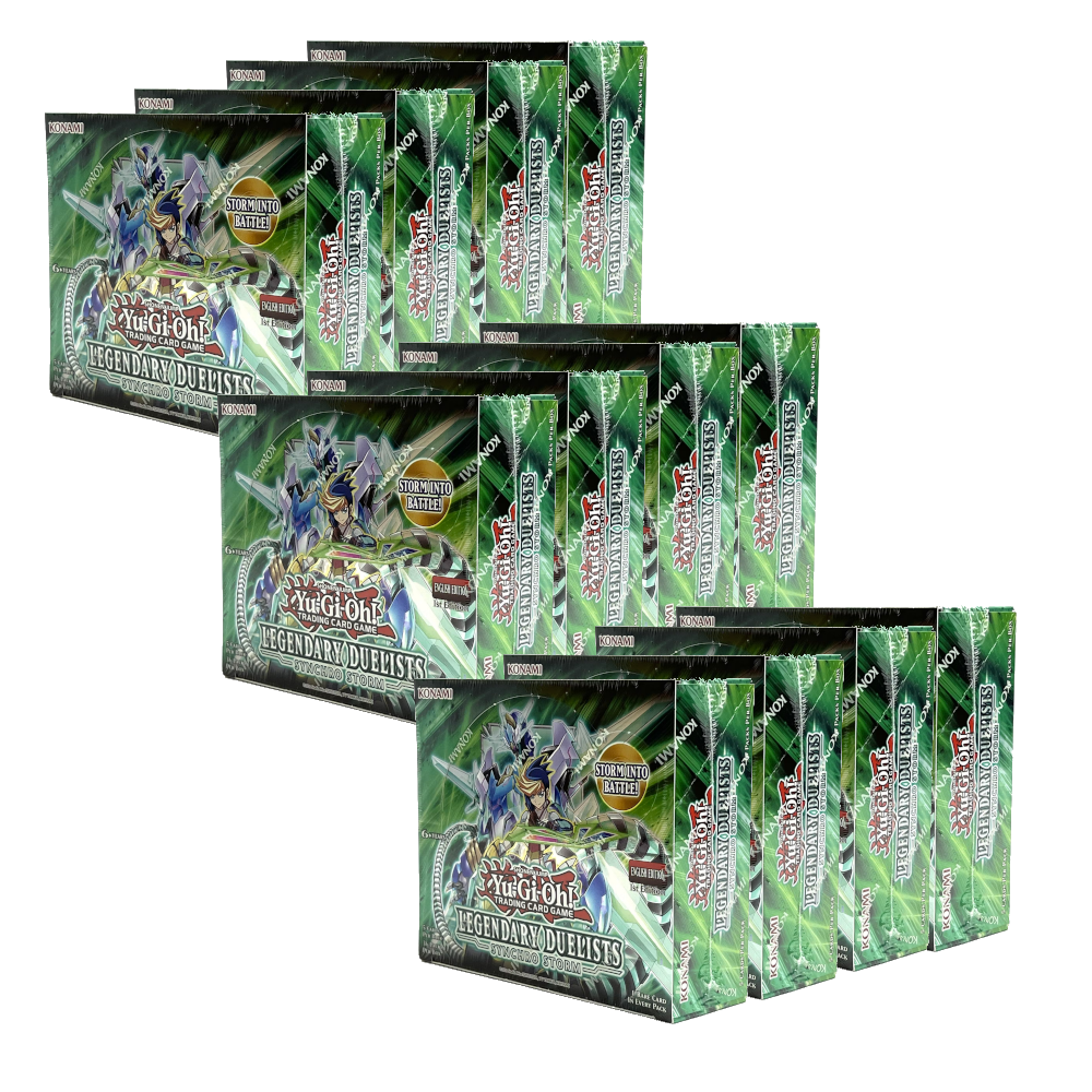 Yugioh - Legendary Duelists Synchro Storm Booster Box - Case of 12 Transcend Cards Yugioh - Legendary Duelists Synchro Storm Booster Box - Case of 12 Transcend Cards